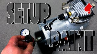 Airbrush Pressure Setup and Thinning Paint  Airbrushing for Beginners [upl. by Ostler281]