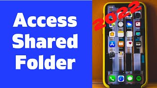 How to Access a Shared Folder on Android 2022 [upl. by Burch]