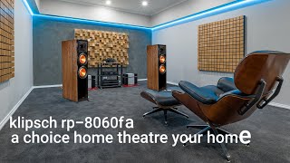 King of golden cone Klipsch RP8060F show Secret performance Dolby atmos Support [upl. by Aspasia]