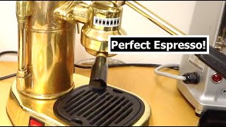 A Perfect Espresso  La Pavoni Pro [upl. by Arodasi425]