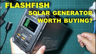 FLASHFISH SOLAR GENERATOR  UNBOXING REVIEW [upl. by Adali]