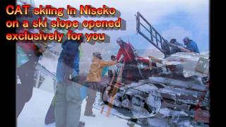 CAT skiing in Niseko Iwanai／ニセコいわないキャットツアー [upl. by Kcirederf]