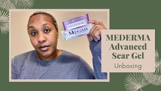 MEDERMA ACNE SCAR GEL UNBOXING amp FIRST IMPRESSIONS HORMONAL ACNE  PERIOD ACNE NIJAH J [upl. by Enneira]