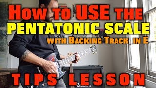 How to use the pentatonic with a backing track [upl. by Ecitnerp903]