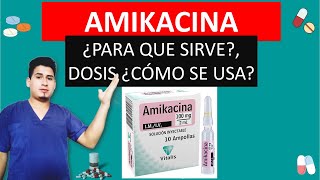 Amikacina inyectable para que sirve dosis y como se usa Infecciones bacterianas [upl. by Allsopp]