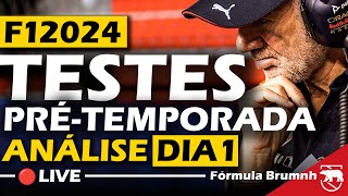 🔴LIVE  ANÁLISE do DIA 1 nos testes de prétemporada da F1 2024  f1 formula1 formulabrumnh [upl. by So]