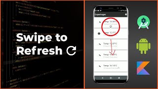 How To Create Swipe Refresh Layout 1  Android studio [upl. by Eislek]