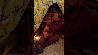 AFrame tarp shelter SOLO bushcraft camp solowildcamping bushcraftcamping outdoorcamping camping [upl. by Greggs]