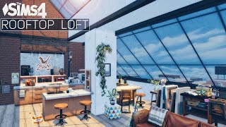 Rooftop LOFT  Penthouse No CC the Sims 4  Stop Motion [upl. by Salbu965]