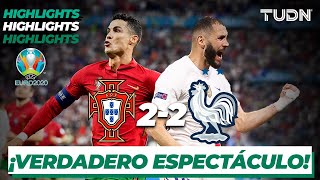 Highlights  Portugal 22 Francia  UEFA Euro 2020  Grupo FJ3  TUDN [upl. by Hill]