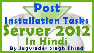 ✅ Initial configuration tasks after Installation of windows server 2012 in hindi [upl. by Gut]