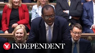 Kwasi Kwarteng axes higher income tax for top earners in minibudget [upl. by Gabrielson90]