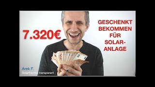 FÖRDERUNG Solaranlage  7320€ GESCHENKT für Solarthermie  Willst du die auch [upl. by Atterbury]