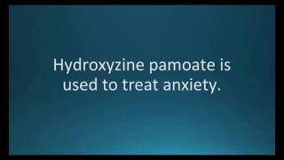 How to pronounce hydroxyzine pamoate Vistaril Memorizing Pharmacology Flashcard [upl. by Haym122]