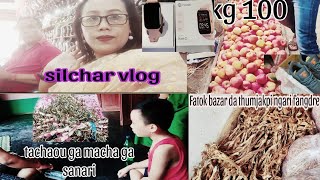 silchar vlog  fatok bazar da thumjakpi ngari fangktre🙄 online da gi pot lake🌷 [upl. by Allisurd]