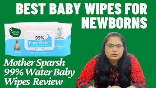 MOTHER SPARSH Baby Wipes Review  99 WATER BASED WIPES [upl. by Brady]