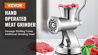 VEVOR Meat Grinder Manual 304 Stainless Steel Hand Operated Meat Grinder [upl. by Buchanan]