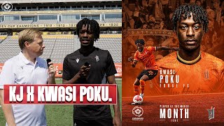 Kristian Jack Interviews June POTM Kwasi Poku 🤩  CanPL [upl. by Moia]