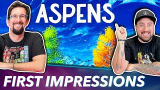 Aspens Board Game  First Impression Review [upl. by Reamonn]