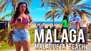 MALAGA 🇪🇦 MALAGUETA BEACH May 2024 Update  Costa del Sol  Andalucía Spain 4K [upl. by Onfre]