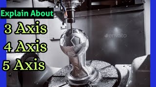 Different types of Axis in CNC Machine  3 Axis  4 Axis  5 Axis  Explained about cnc axis [upl. by Meldon]