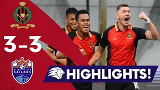 Voronkovs hattrick earns DPMM a point  2023 SPL Brunei DPMM vs Lion City Sailors [upl. by Lexine]