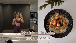 Summer Sculpt series What I eat in a day to build muscle  130g protein [upl. by Hailed]