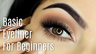 Beginners Eyeliner Makeup Tutorial  How To Apply Eyeliner [upl. by Tove]