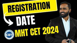 CAP ROUND REGISTRATION DATE MHT CET 2024PRADEEP GIRI SIR [upl. by Cioffred76]