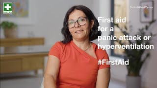 First aid for a panic attack or hyperventilation  First aid training online  British Red Cross [upl. by Rabka]