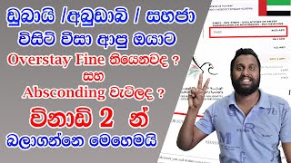 How to Check UAE Dubai Visa Fines and Absconding In Sinhala I 2024 I විනාඩි 2 න් බලාගන්න dubaivisa [upl. by Isadora]