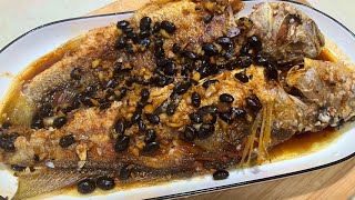 Fried dace with salted fermented black beans  Fried fish with tausi  DIY 豆豉鱼 [upl. by Ecnerolf742]