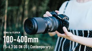 フルサイズ用レンズがXマウントに！SIGMA 100400mm F563 DG DN OS  Contemporary レビュー！ FUJIFILM XH2S [upl. by Abocaj]