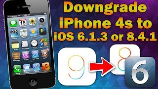 How to Downgrade iPhone 4s From iOS 935 to iOS 841  iOS 613 Without SHSH Blobs [upl. by Emalee]