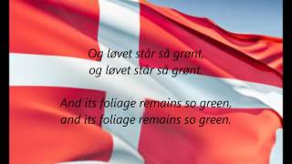 Danish National Anthem  quotDer Er Et Yndigt Landquot DAEN [upl. by Eba]