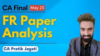 FR Paper Analysis  Easy or Tough  And SFM Strategy  Pratik Jagati [upl. by Ennaxor418]