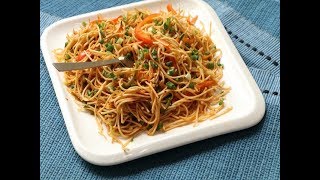 Schezwan Veg Noodles IndoChinese recipes [upl. by Zonnya]