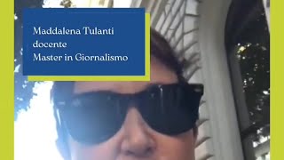 Maddalena Tulanti docente Master in Giornalismo Università di Bari [upl. by Bui]