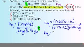 Calculating Keq [upl. by Arremat931]