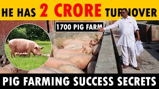 This Farmer has 2 Crore Turnover Pig Farming Business Secrets for Beginners  Piggery Farm Design [upl. by Arahsak]