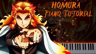 Homura  Demon Slayer Movie Theme Song 5 Arrangements Combined Piano Tutorial [upl. by Hamilton301]