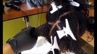 Keratin Treatment on African American hair [upl. by Shue]