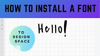 How to Upload and Install a Font from DaFont to Cricut Design Space  Easy Font Download Tutorial [upl. by Opiak]