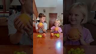 🍇🍎🍊Fruit telepathy challenge kidsfun [upl. by Quick]