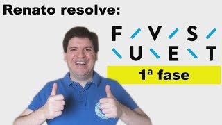 FUVEST 2018 1a fase A questão mais difícil da prova [upl. by Niro435]