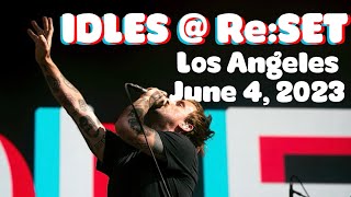 IDLES  ReSET in Los Angeles June 4 2023 Brookside  Rose BowlFULL SET [upl. by Nnairrek]