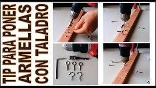 TIPS PARA PONER ARMELLAS CON TALADRO  TAMBIEN FUNCIONA EN CONCRET  AR BRICOLAJE arbricolaje [upl. by Compte]