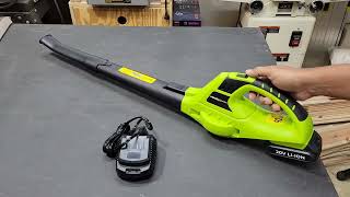 Mueller UltraStorm Cordless Leaf Blower 140 MPH 20 V Powerful Motor Electric Leaf Blower Review [upl. by Antonin]