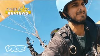 Jumping off a Cliff With a OneStar Paraglider  One Star Reviews [upl. by Dnaletak]