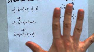 Draw the Isomers of hexane C6H14 [upl. by Thurber]